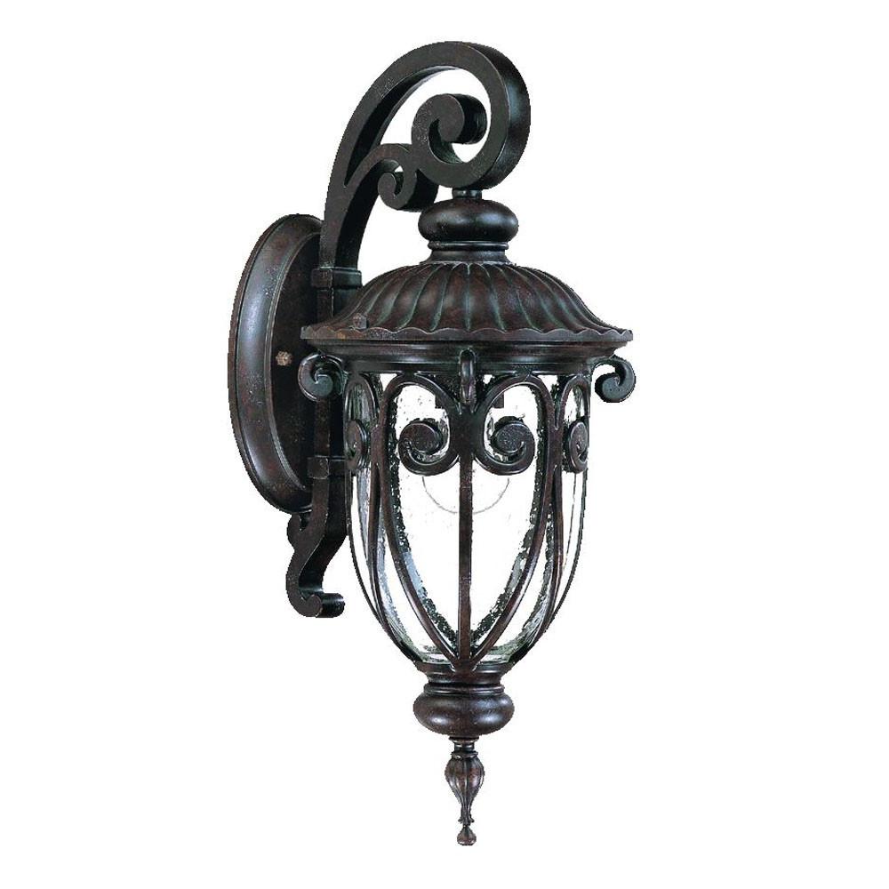 Dark Brown Hanging Goblet Wall Light. Picture 2