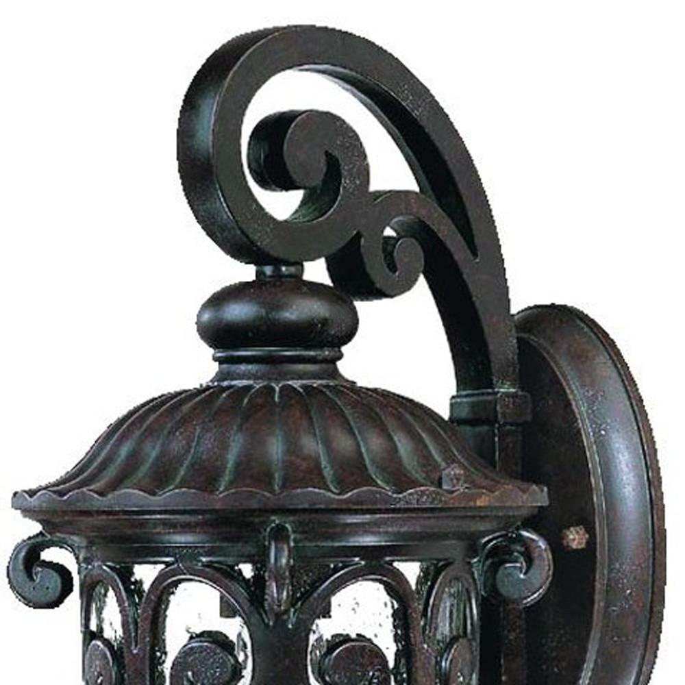 Dark Brown Hanging Goblet Wall Light. Picture 3