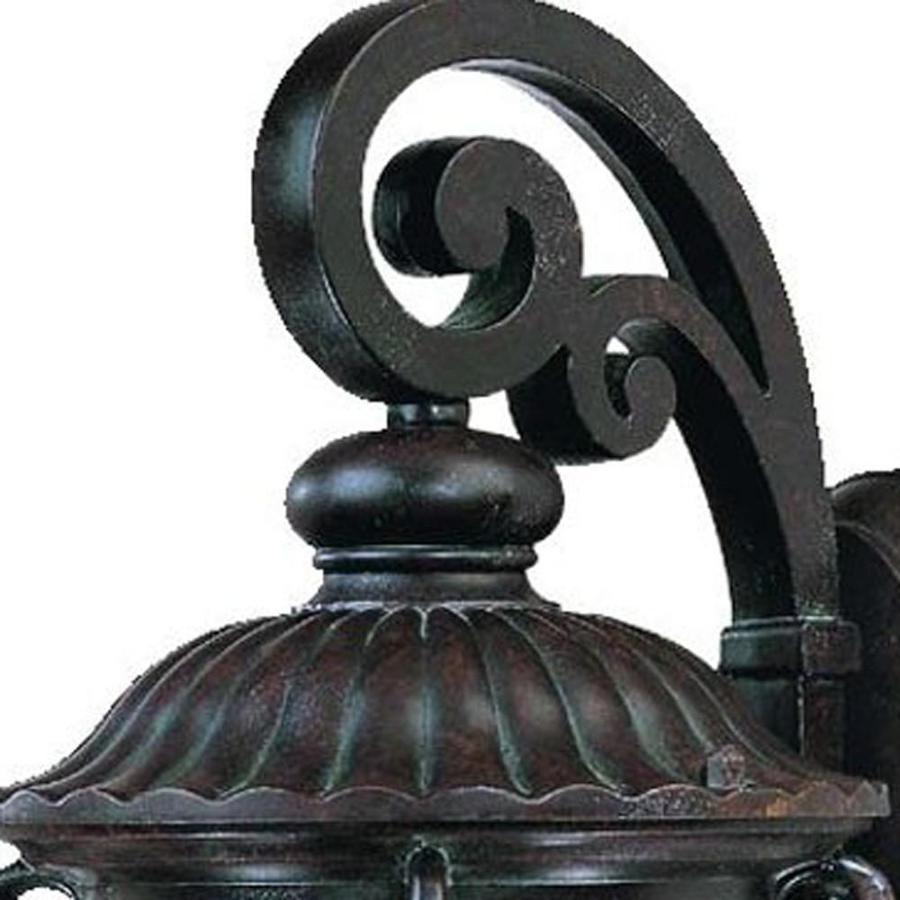 Dark Brown Hanging Goblet Wall Light. Picture 4