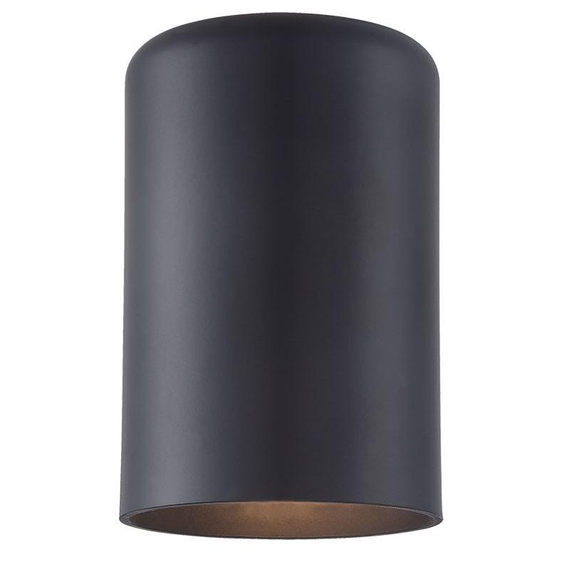 Minimalist Matte black Cylinder Wall Light. Picture 2
