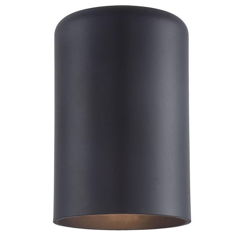 Minimalist Matte black Cylinder Wall Light. Picture 3