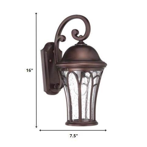 Bronze Tapered Goblet Wall Light. Picture 5