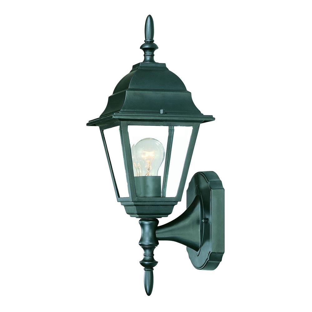 Matte Black Swing Arm Outdoor Wall Light. Picture 1