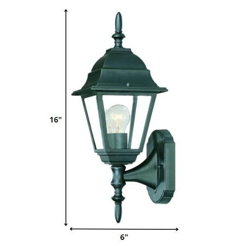 Matte Black Swing Arm Outdoor Wall Light. Picture 5