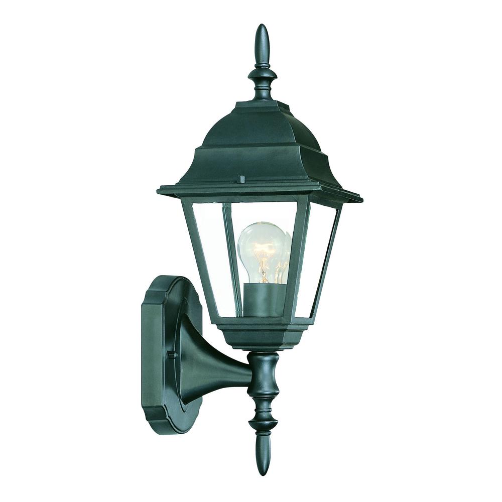 Matte Black Swing Arm Outdoor Wall Light. Picture 2