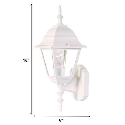 Distressed White Swing Arm Outdoor Wall Light. Picture 5