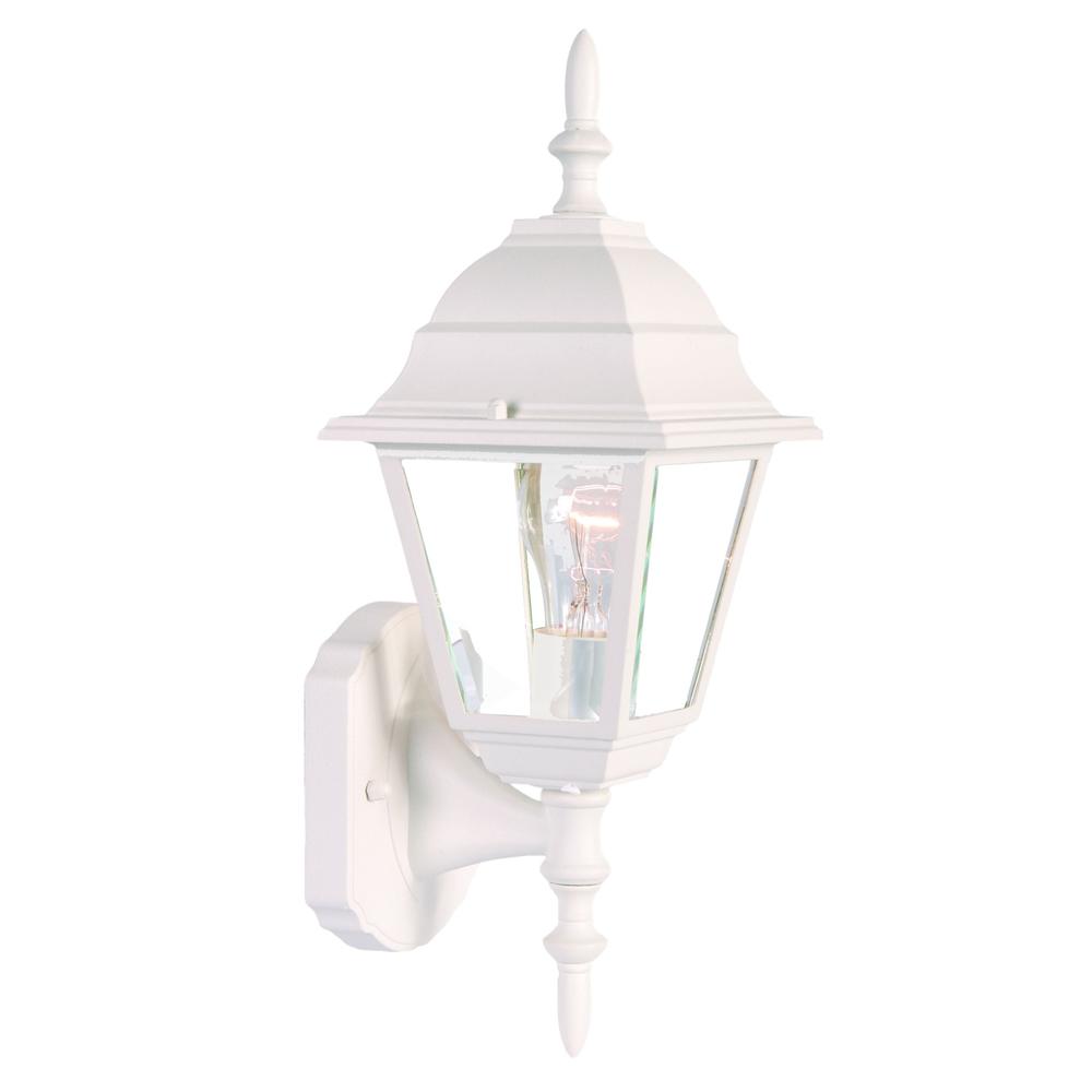 Distressed White Swing Arm Outdoor Wall Light. Picture 2