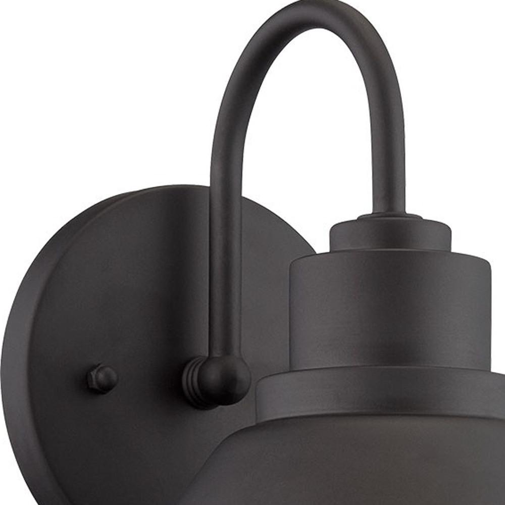 Matte Black Lamp Shade Wall Light. Picture 4
