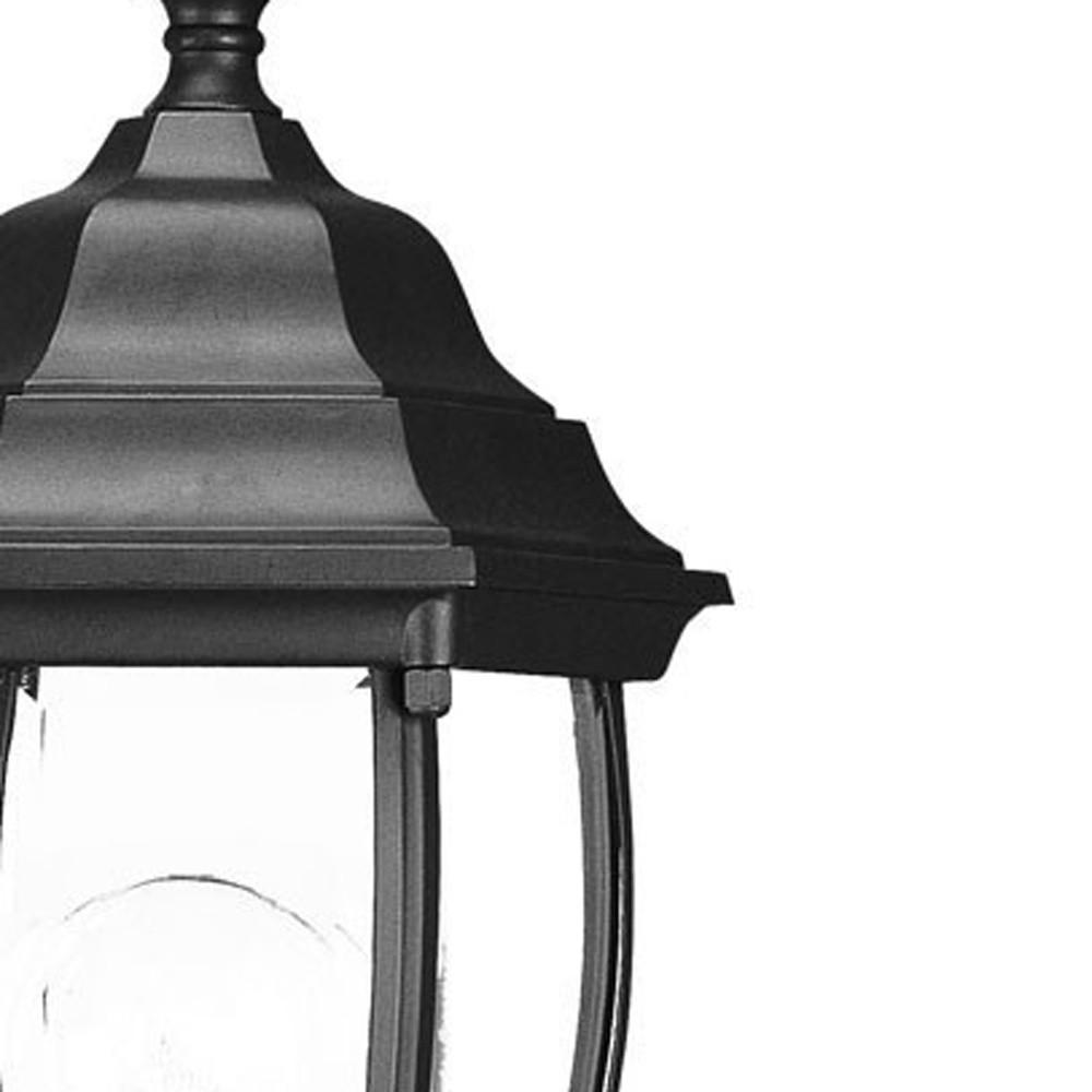 Matte Black Globe Lantern Wall Light. Picture 4