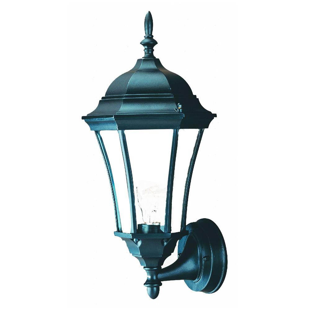 Matte Black Carousel Lantern Wall Light. Picture 1