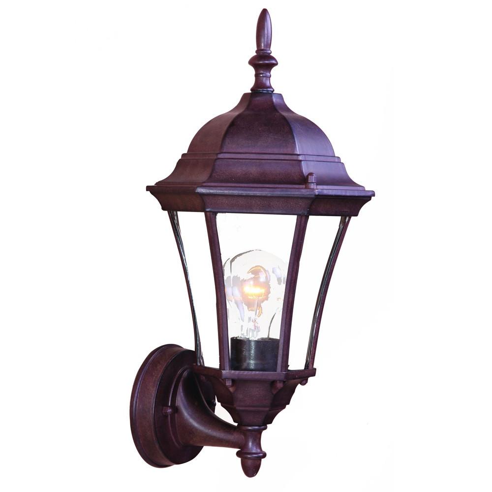 Dark Brown Carousel Lantern Wall Light. Picture 2
