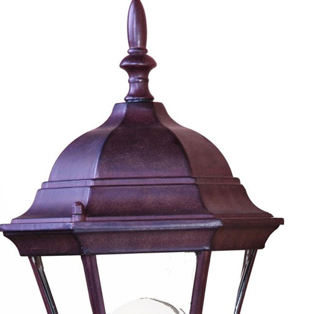 Dark Brown Carousel Lantern Wall Light. Picture 3