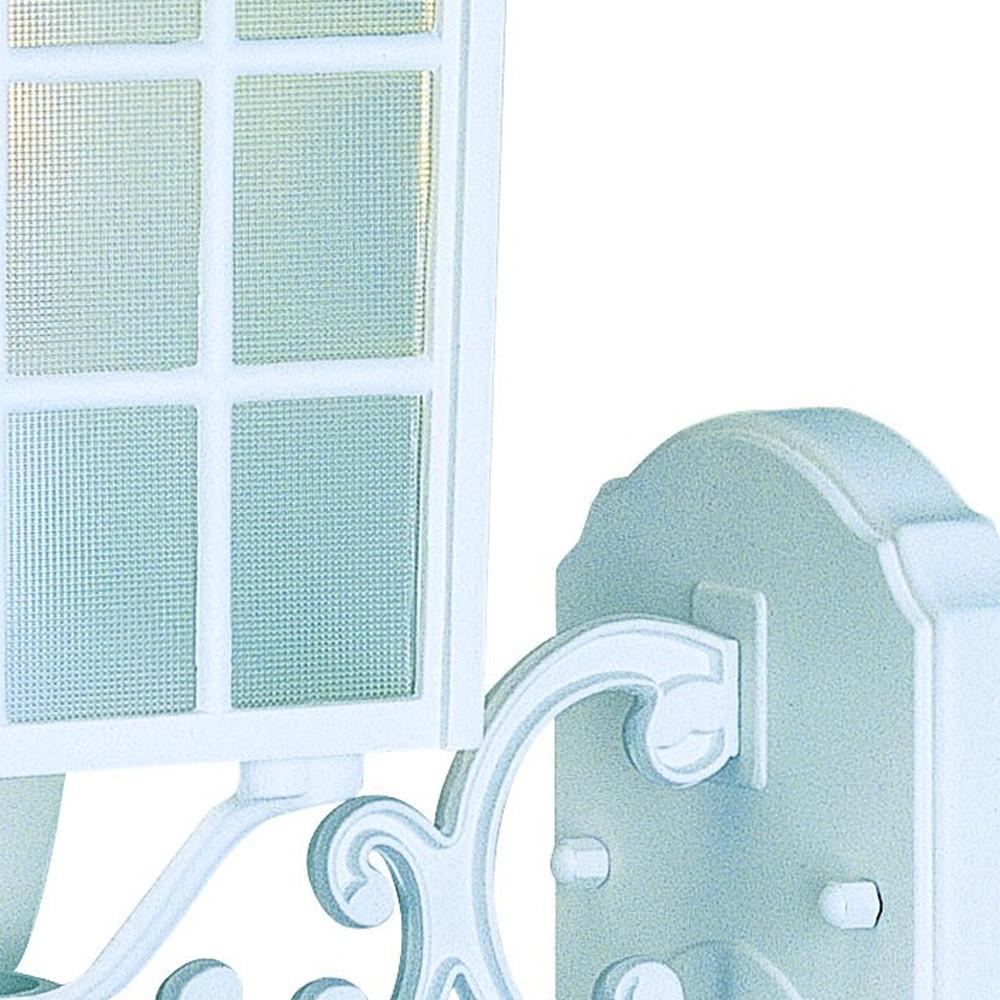 White Window Pane Lantern Wall Sconce. Picture 4