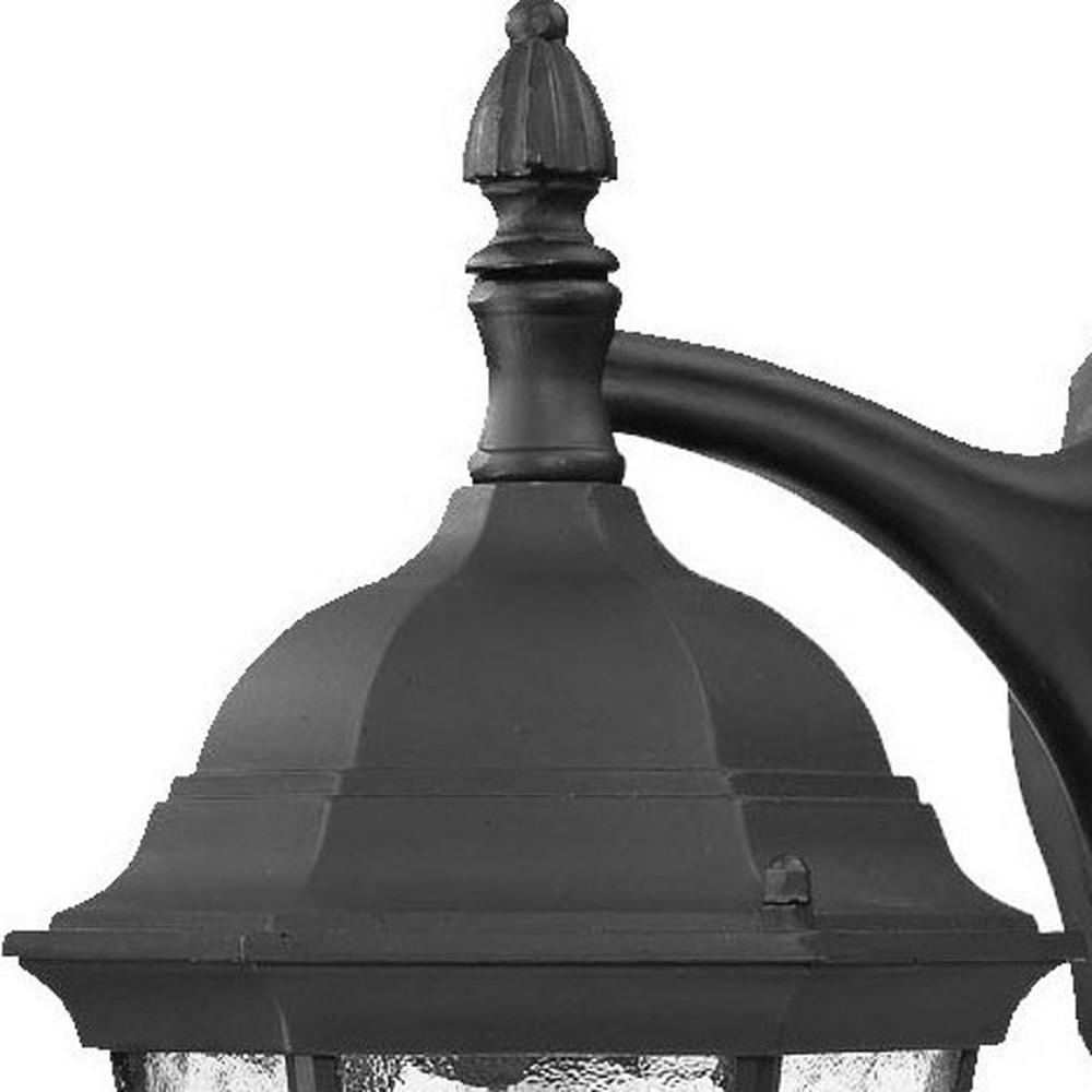 Two Light Matte Black Hanging Carousel Wall Light. Picture 4