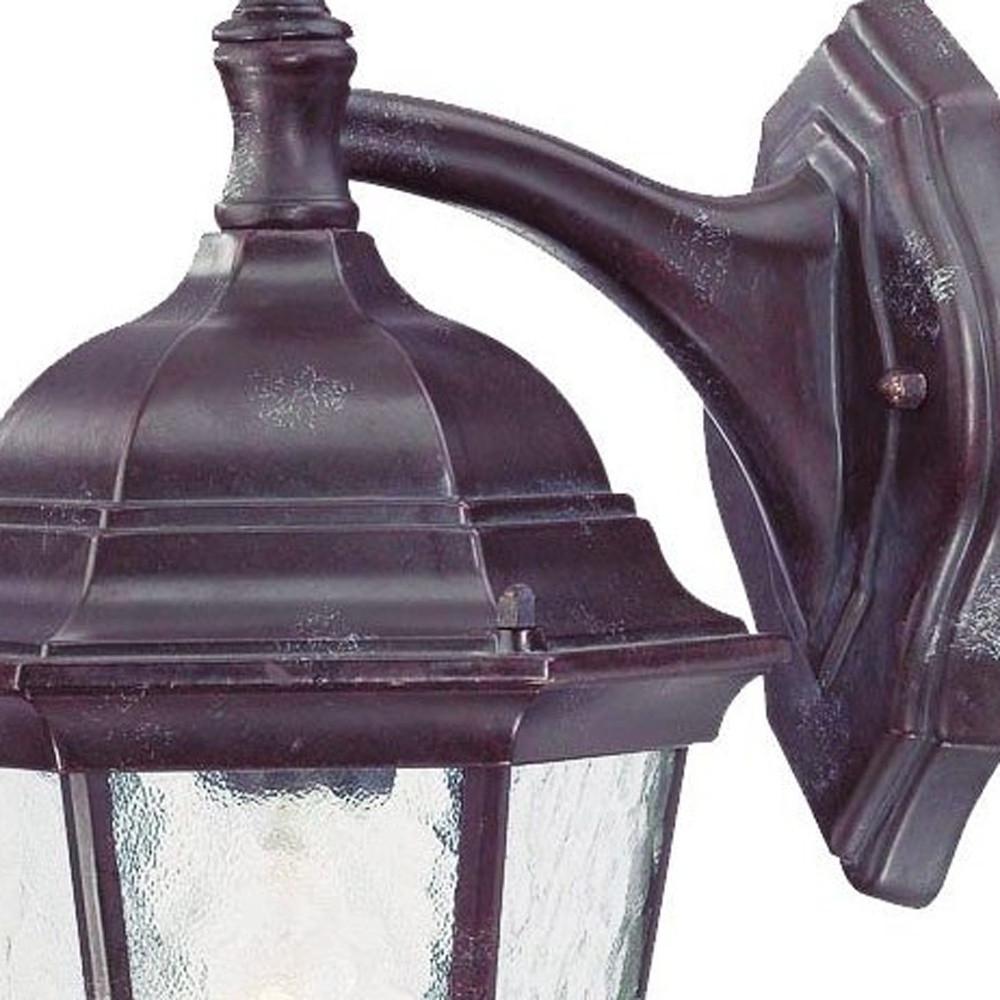 Two Light Brown Hanging Carousel Wall Light. Picture 4