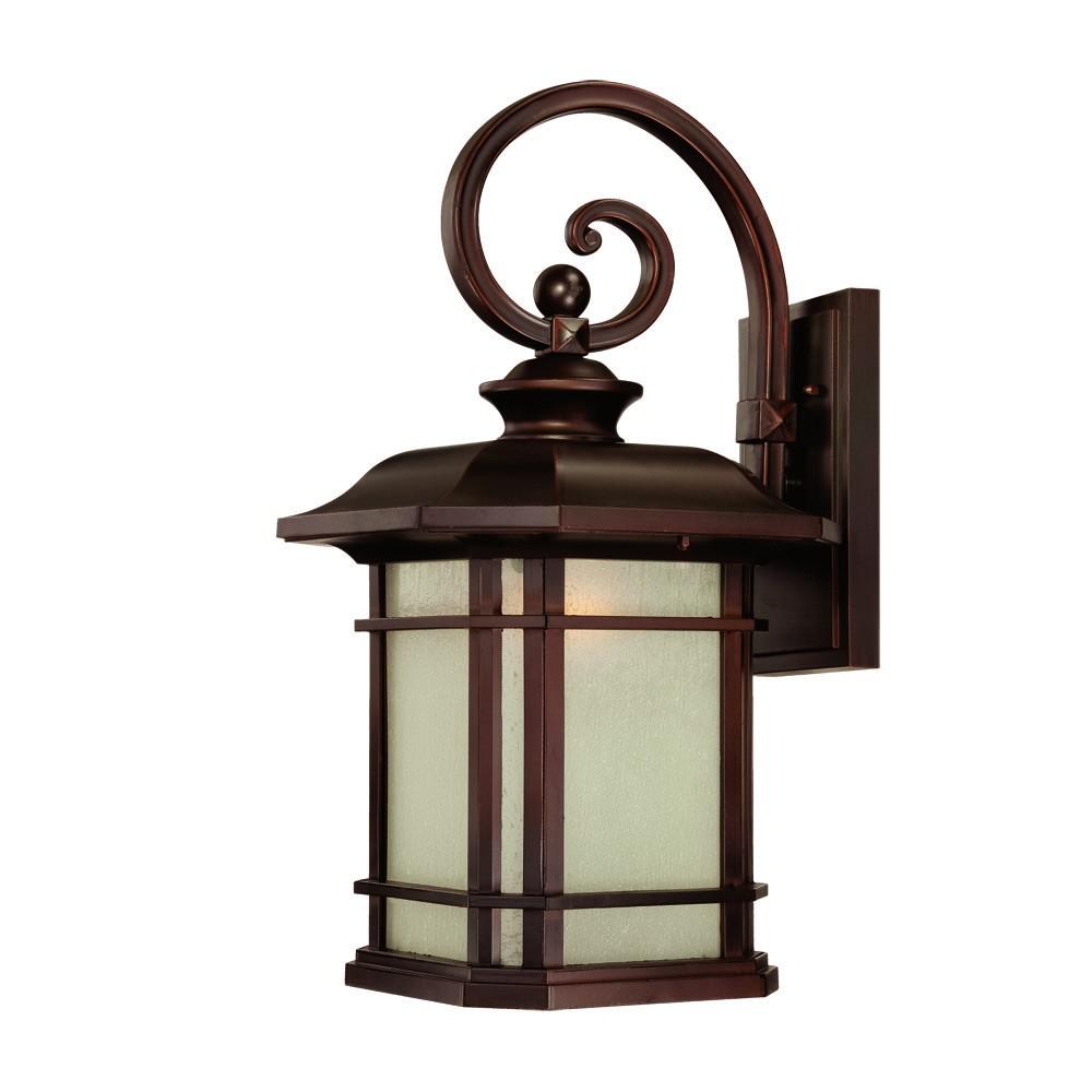Somerset 1-Light Architectural Bronze Wall Light. Picture 1