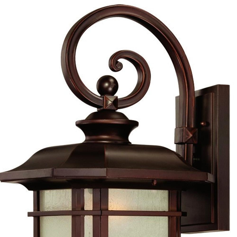 Somerset 1-Light Architectural Bronze Wall Light. Picture 3