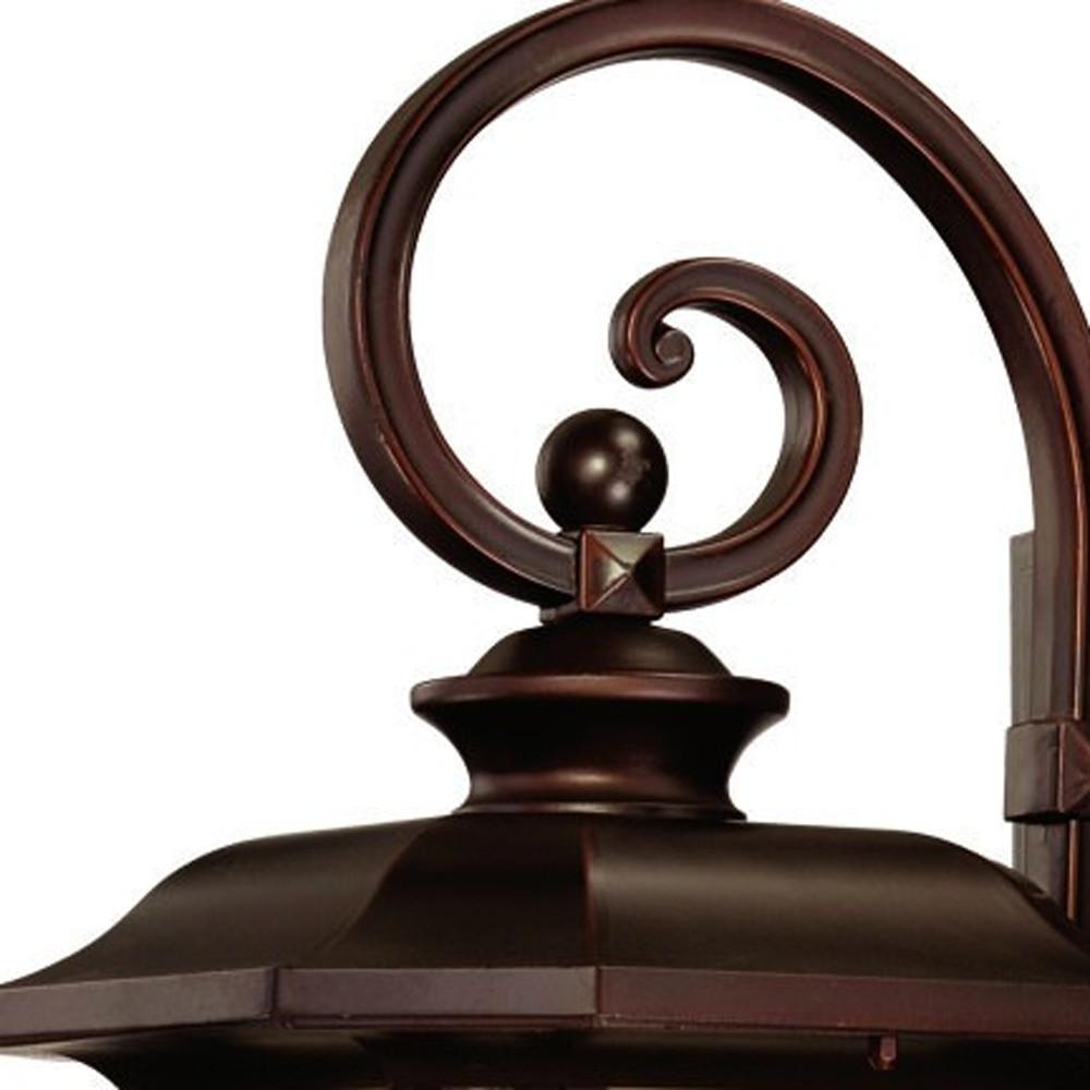 Somerset 1-Light Architectural Bronze Wall Light. Picture 4