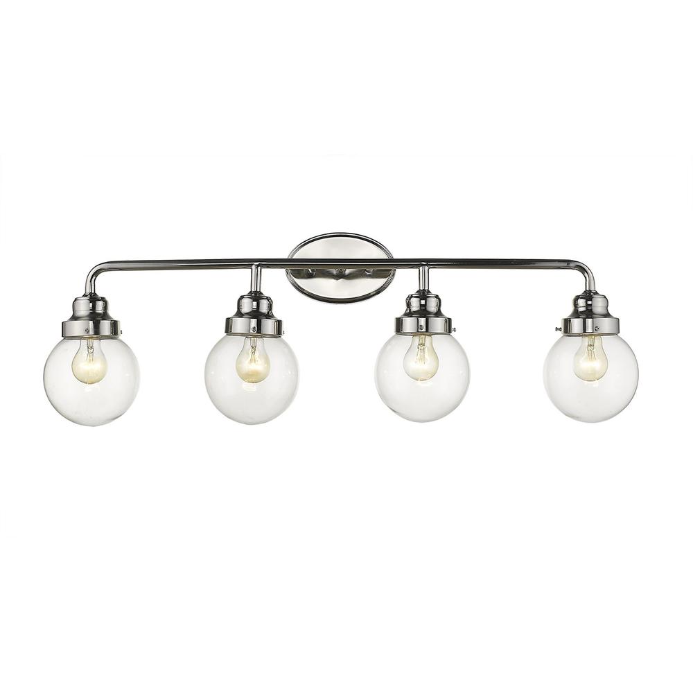 Portsmith 4-Light Polished Nickel Vanity. Picture 4