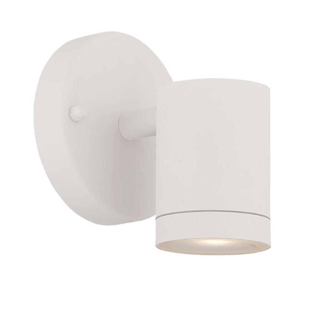 White LED One Light Outdoor Can Shape Wall Sconce. Picture 1