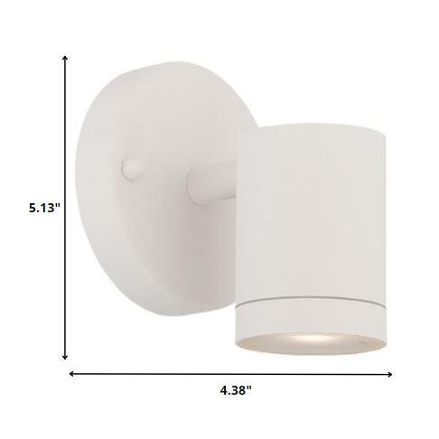 White LED One Light Outdoor Can Shape Wall Sconce. Picture 5