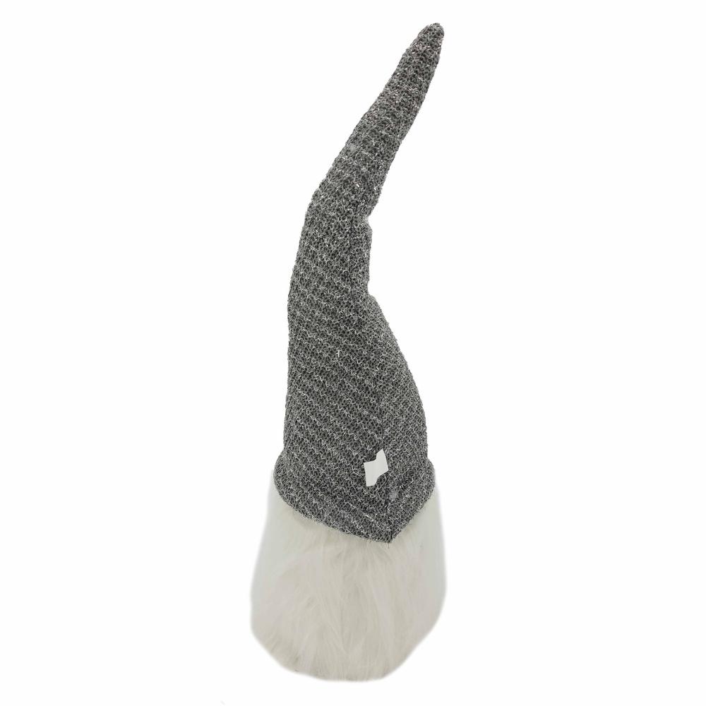 Grey Fabric Gnome with Ultra Long Hat. Picture 2