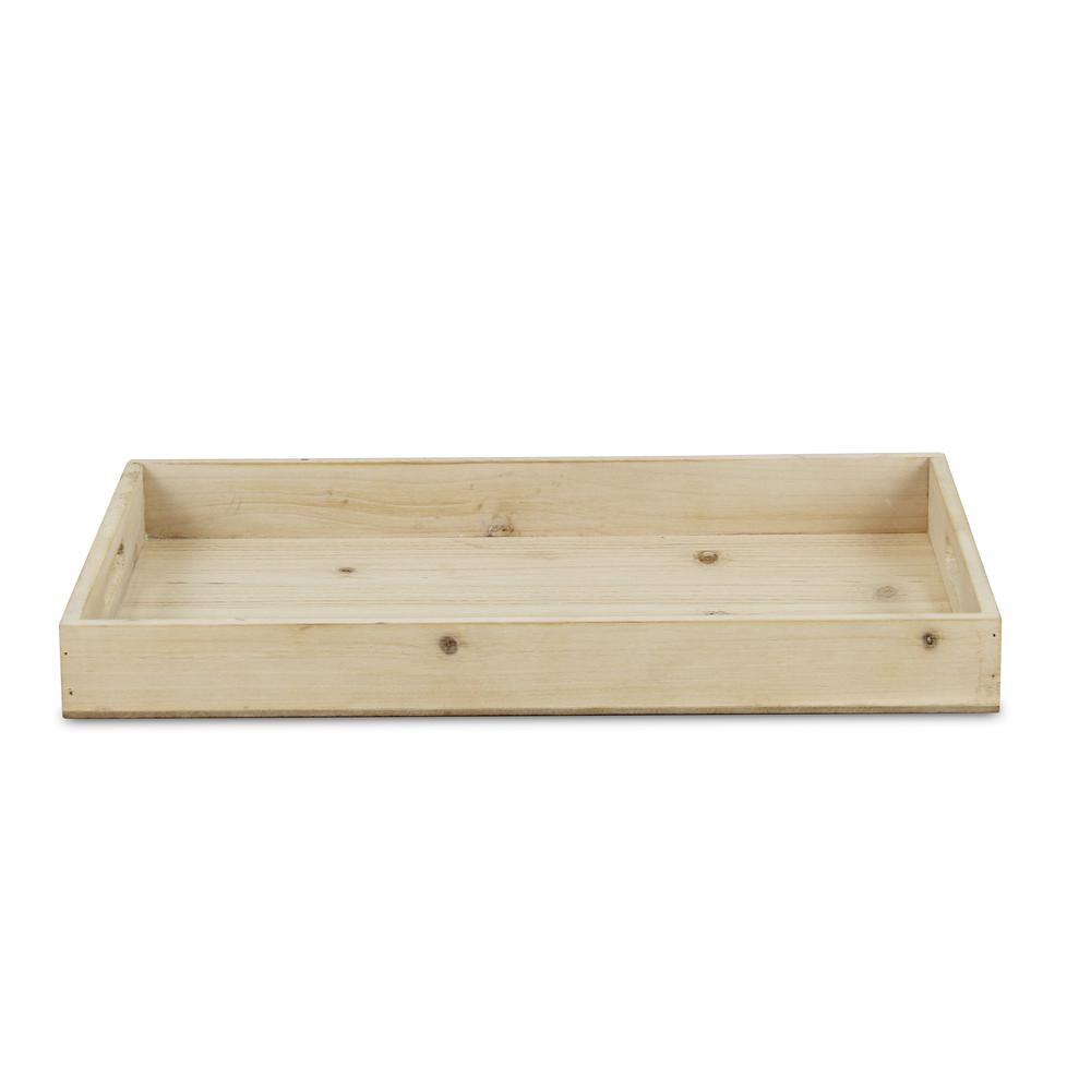 Minimalist Natural Wooden Tray Brown. Picture 4