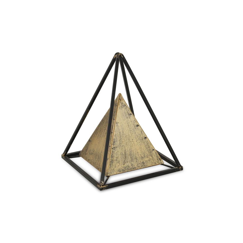 Metal Triangular Decorative Sculpture Bronze. Picture 1