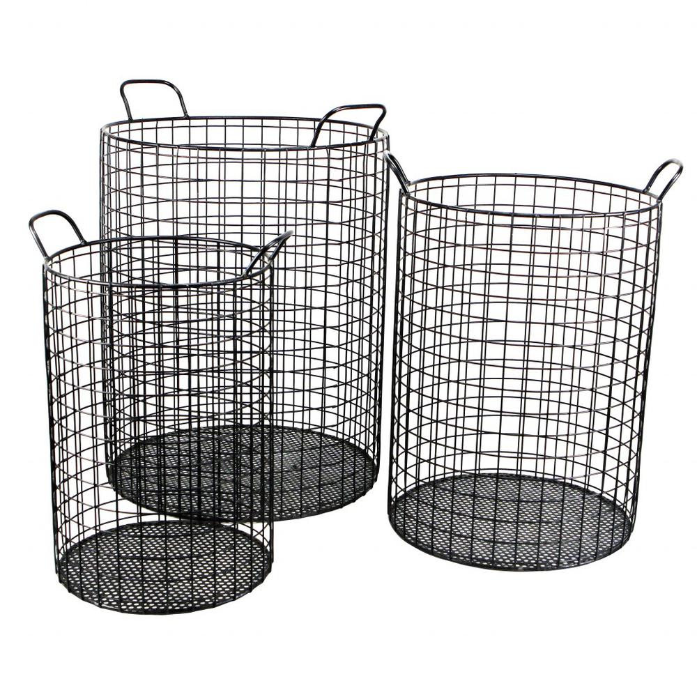 Set of Three Metal Wire Storage Baskets. Picture 5