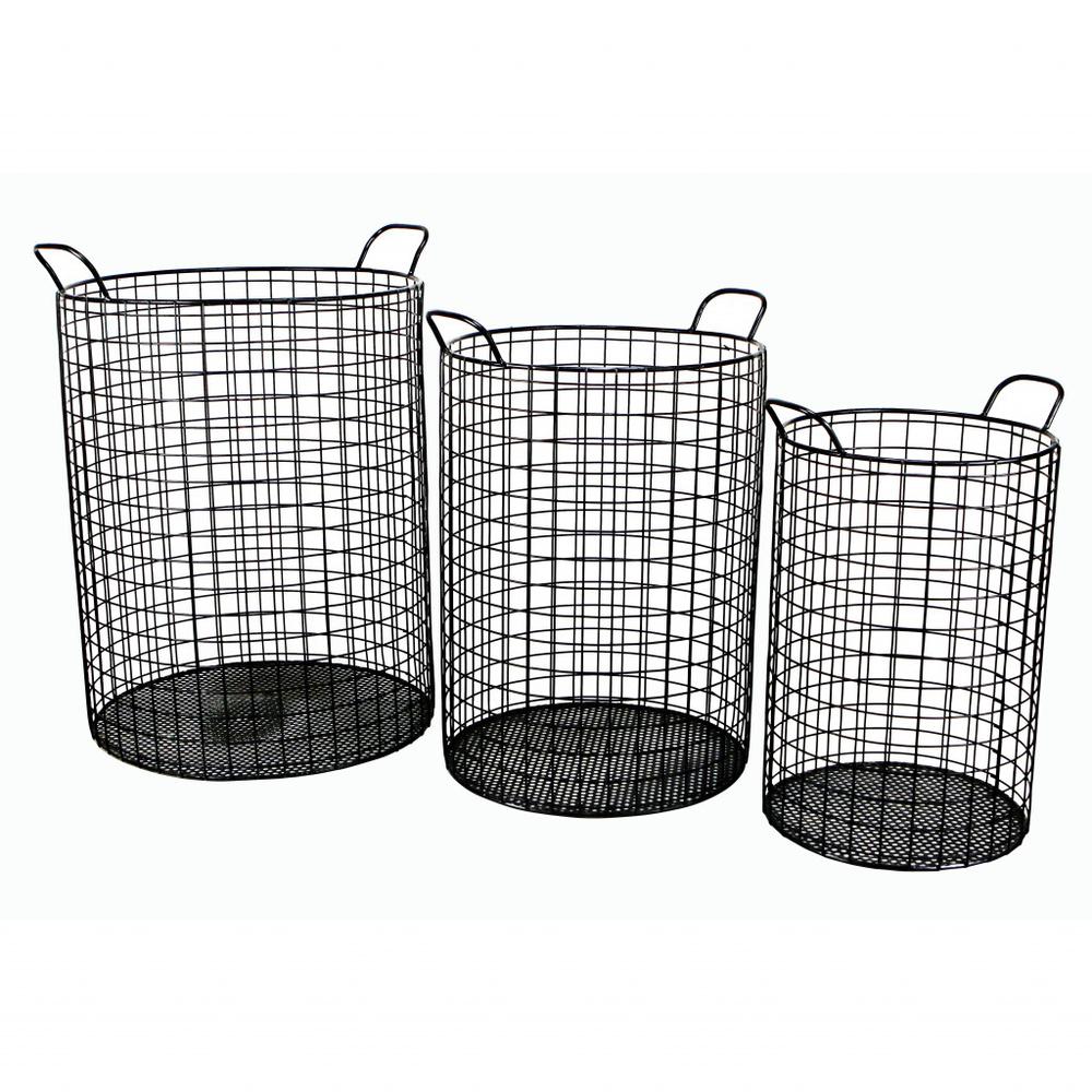 Set of Three Metal Wire Storage Baskets. Picture 7