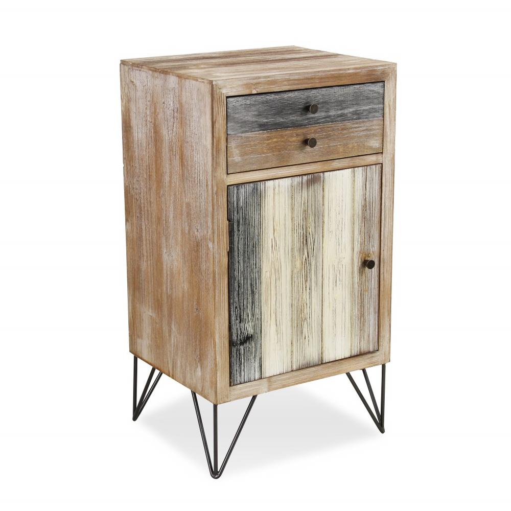 Modern Urban Rustic End or Side Table Multi. Picture 1