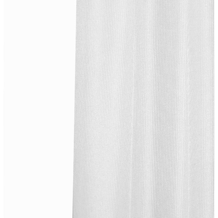 Luxurious White Waffle Weave Shower Curtain. Picture 4