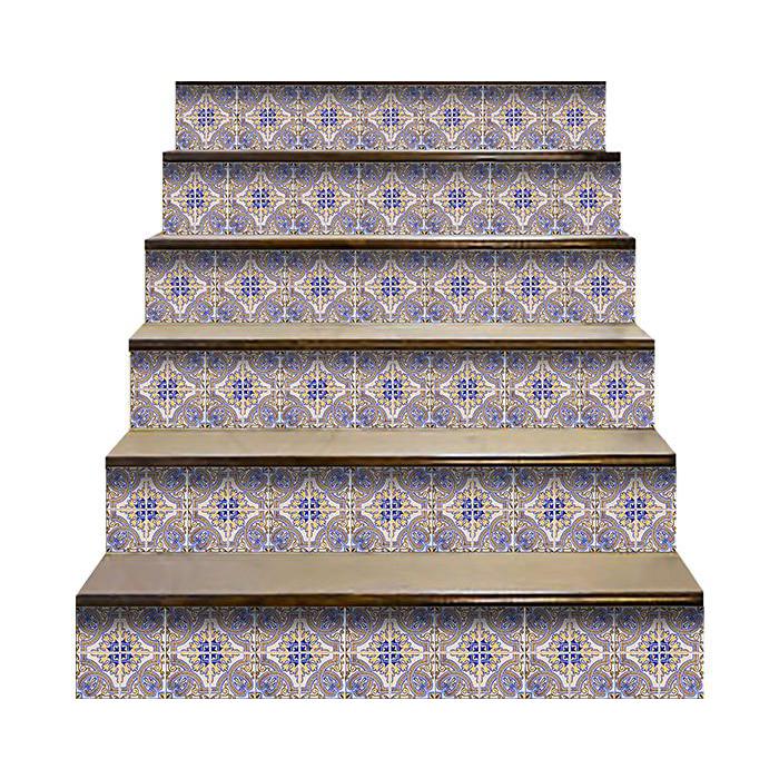 5" X 5" Blue Taupe Nova Removable Peel and Stick Tiles Blue Taupe. Picture 6