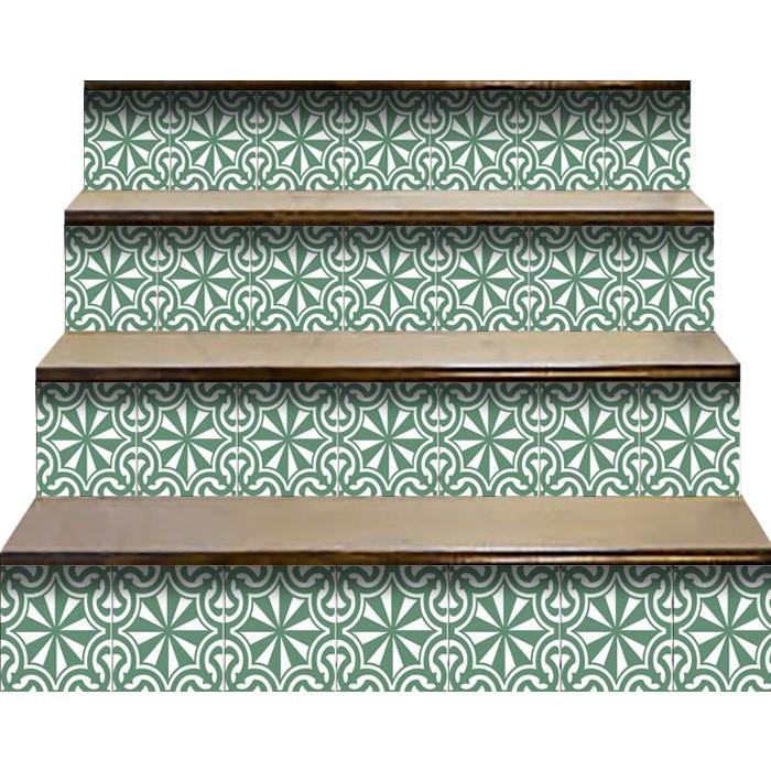4" X 4" Glenda Sage Removable Peel And Stick Tiles Sage Gray. Picture 7