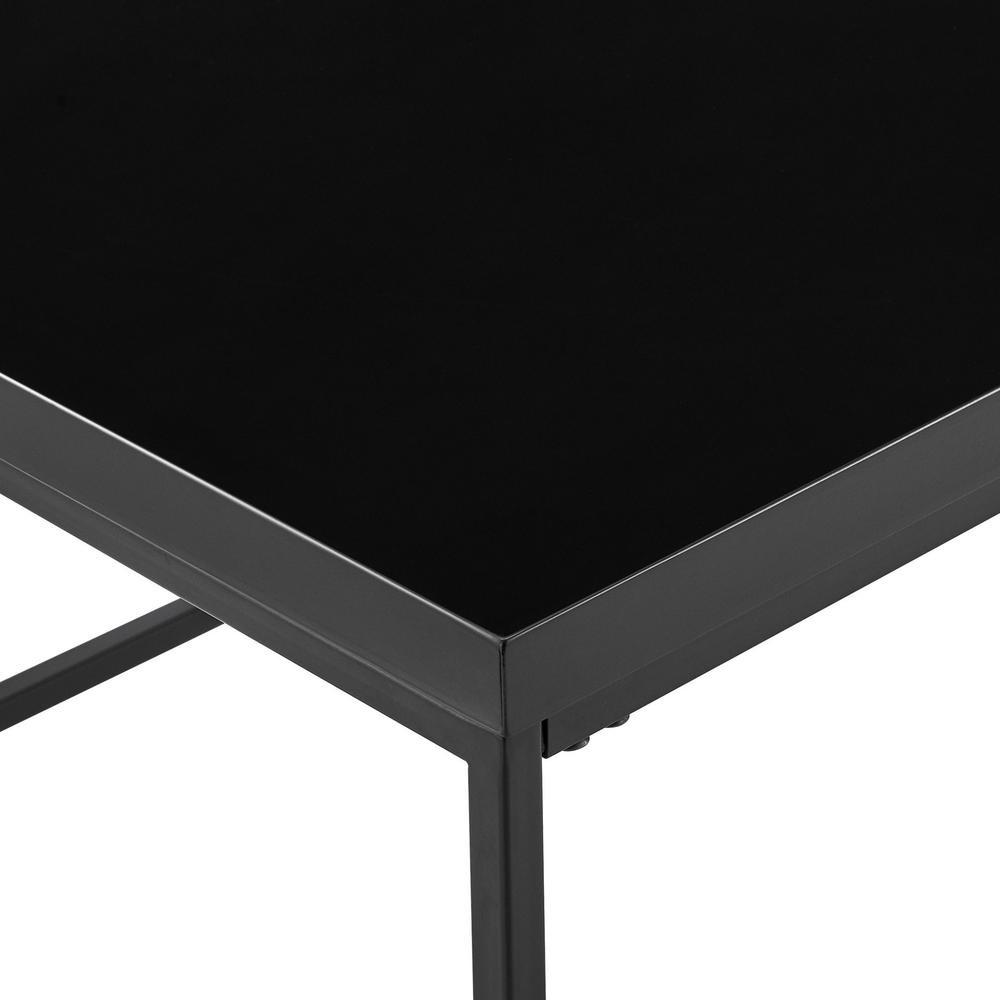 Modern Black Gloss on Black Console Table. Picture 5