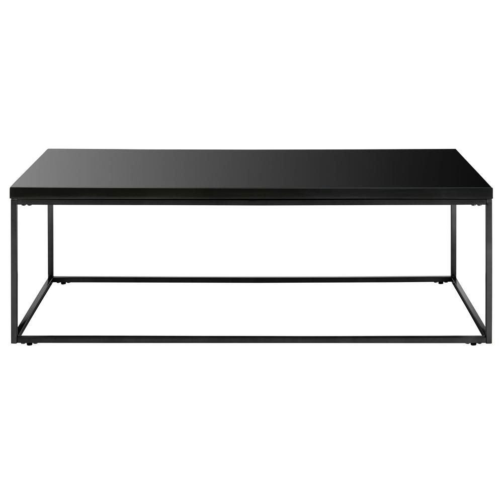 Black on Black High Gloss Coffee Table. Picture 1