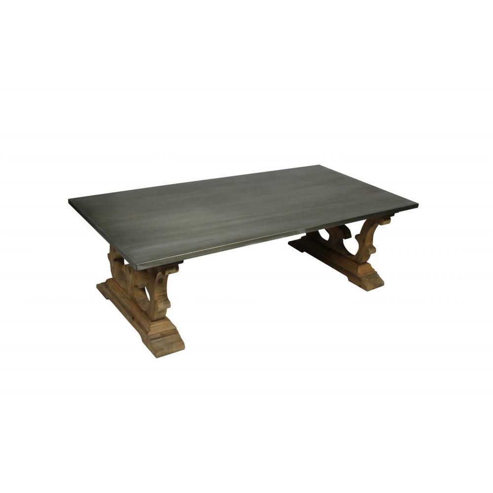 Rectangular Decorative Base Coffee Table. Picture 1