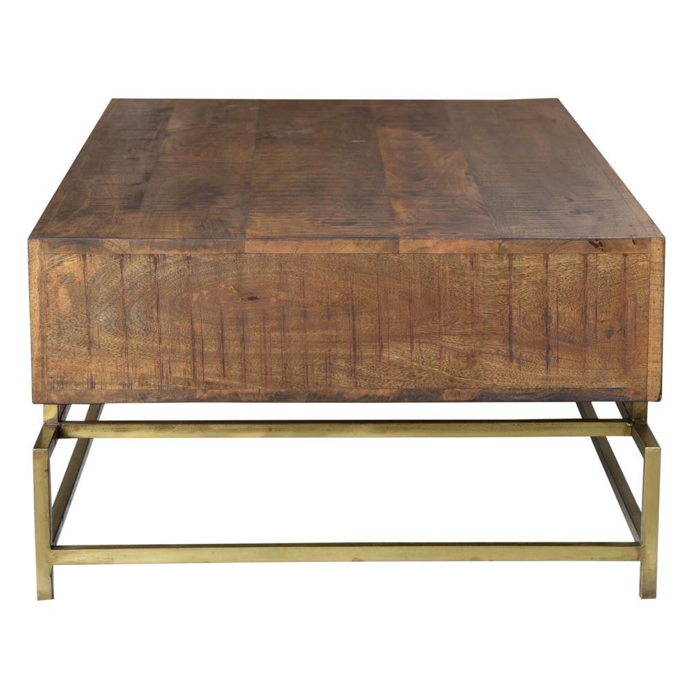 Brown and Gold Storage Coffee Table. Picture 4