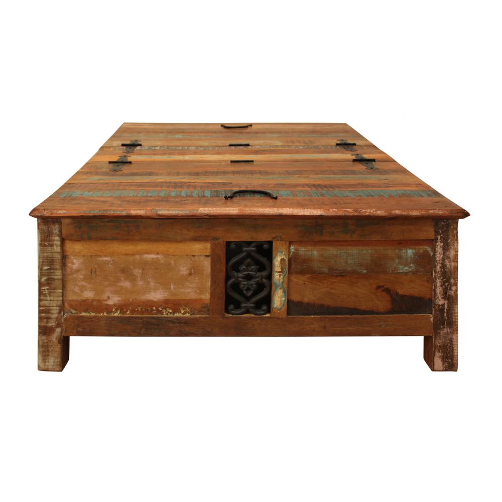 Rectangular Storage Wood Coffee Table. Picture 2