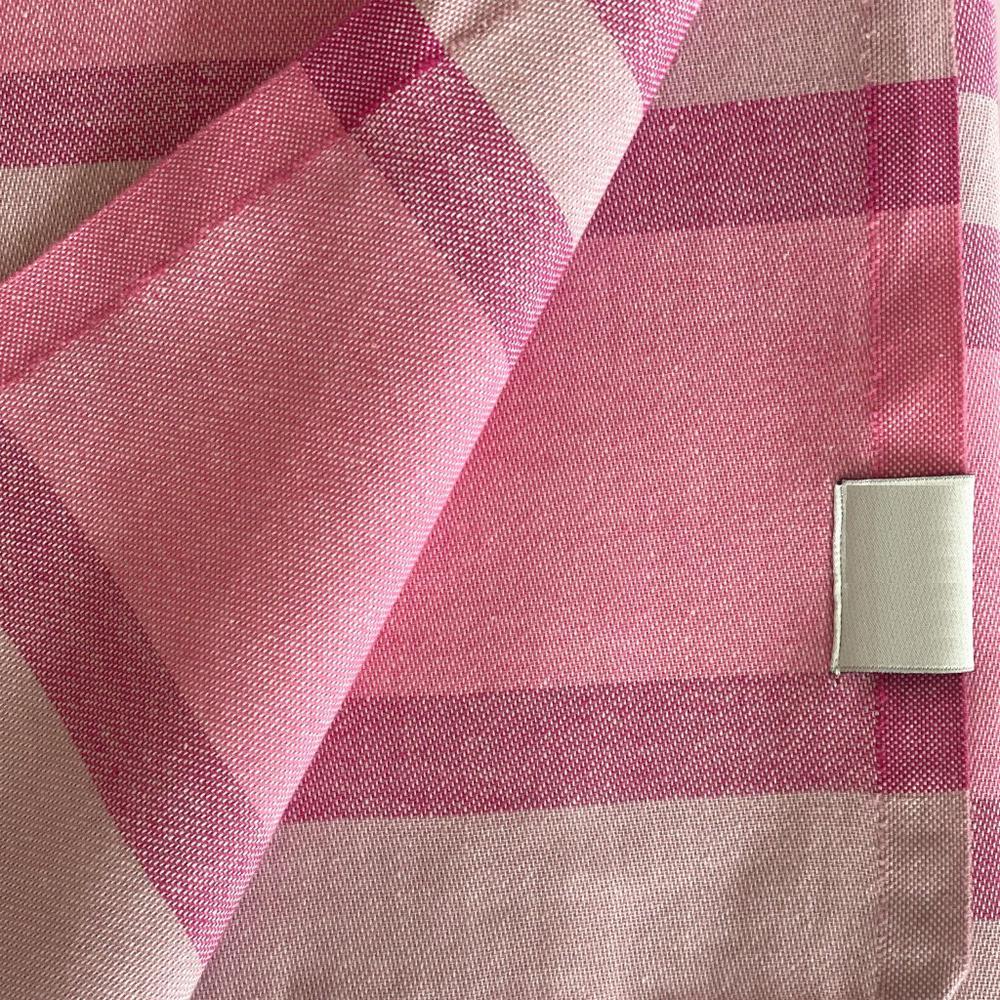 Shades of Pink Striped Design Turkish Beach Blanket. Picture 5