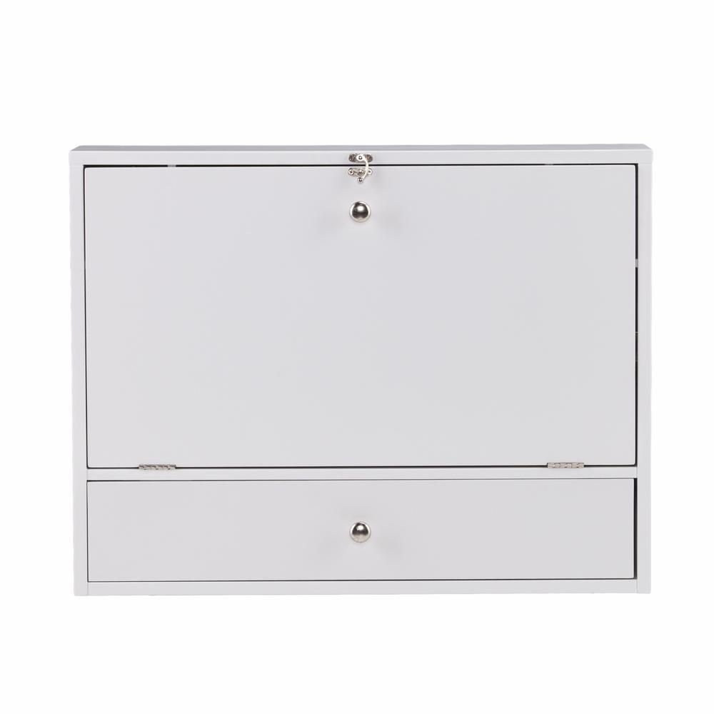White Wall Mount Folding Desk. Picture 4