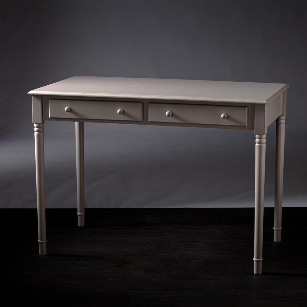 Warm Gray Writing Desk. Picture 6