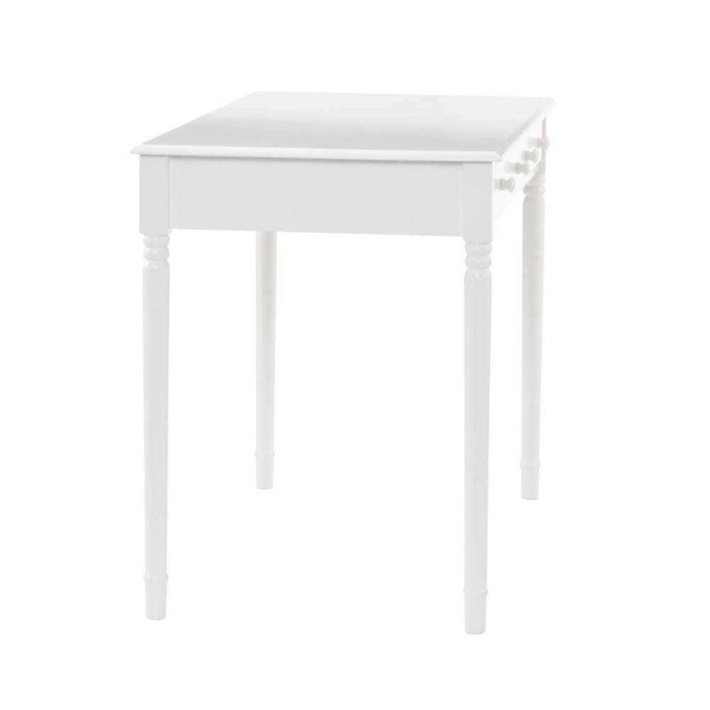 Crisp White Desk with Drawers. Picture 6