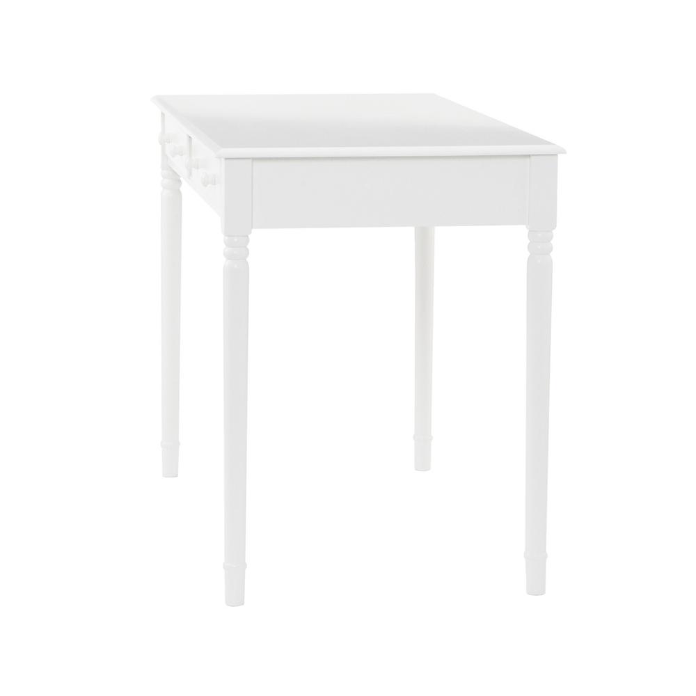 Crisp White Desk with Drawers. Picture 8