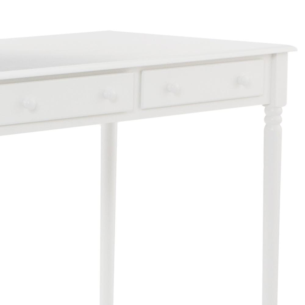 Crisp White Desk with Drawers. Picture 9