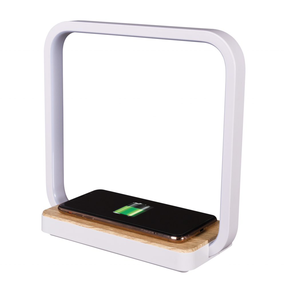 Contemporary White Wireless Phone Charger. Picture 4