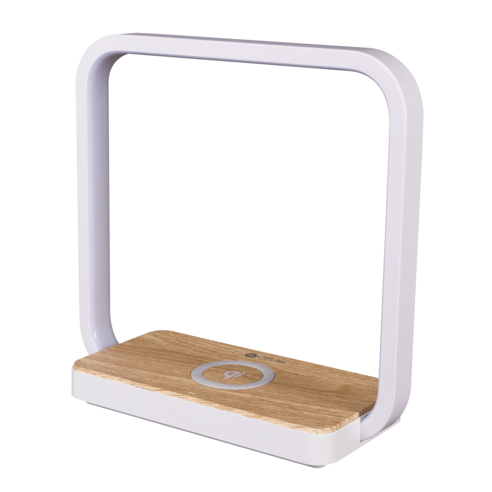 Contemporary White Wireless Phone Charger. Picture 5