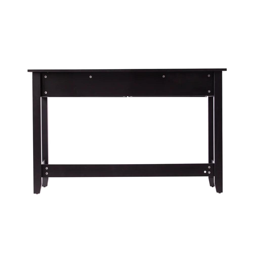 48" Black Console Table With Storage. Picture 3