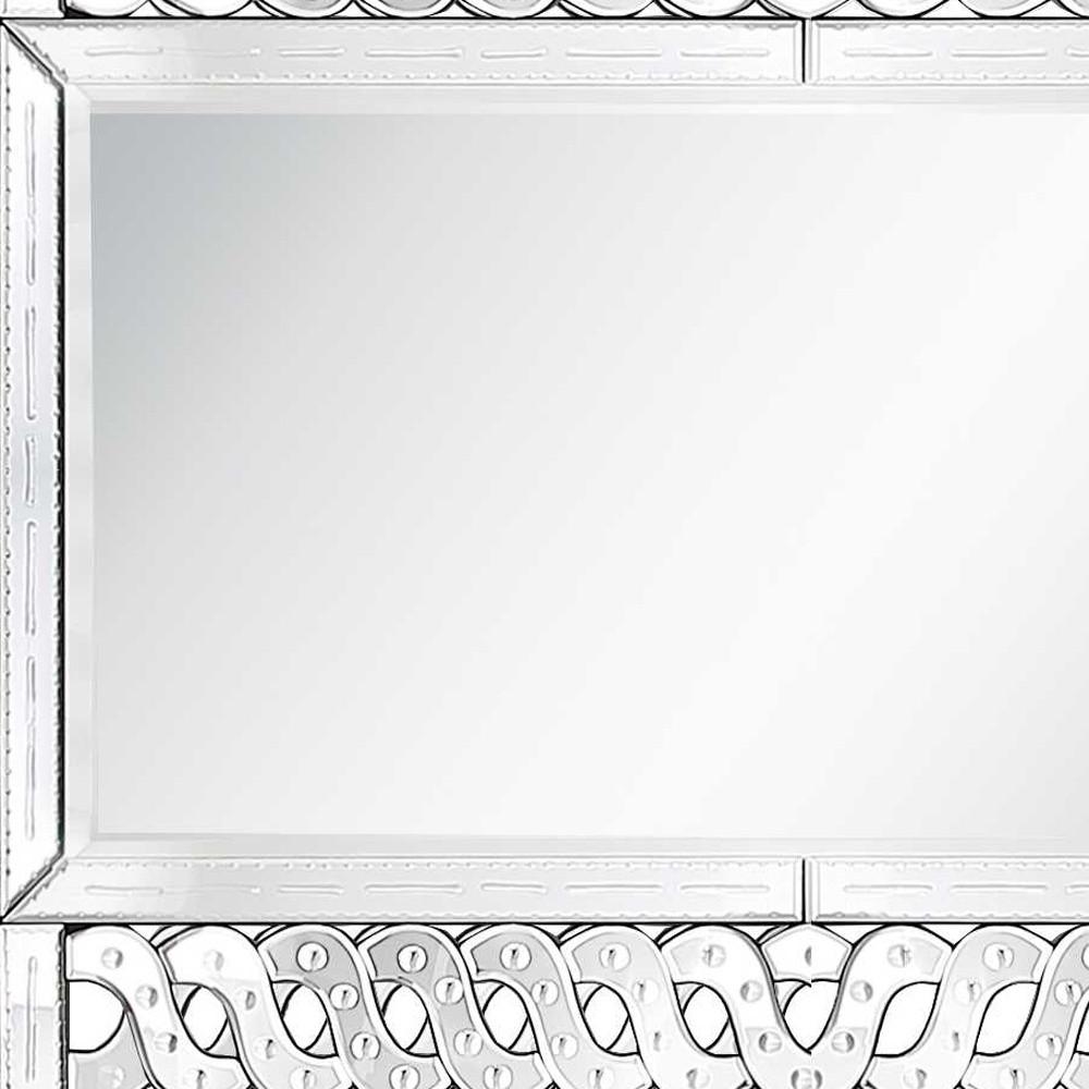 47" Clear Accent Wood Mirror. Picture 5