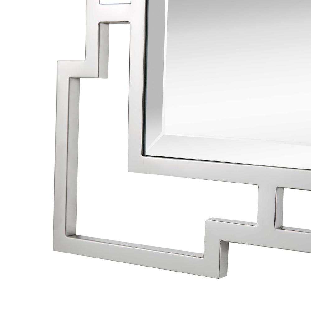 42" Silver Accent Wood Mirror. Picture 7